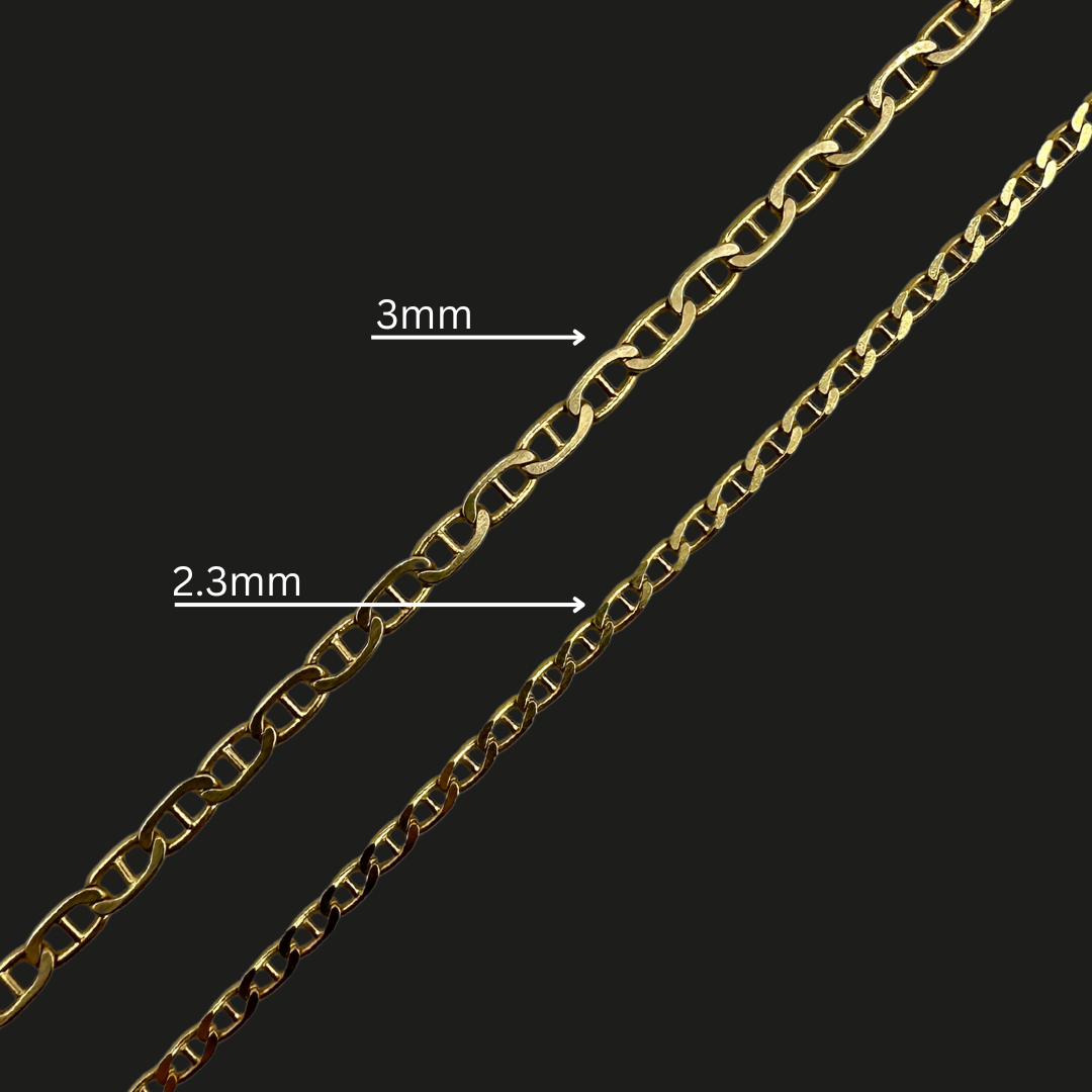 Mariner Chain 2.3 - 3mm 10K & 18K