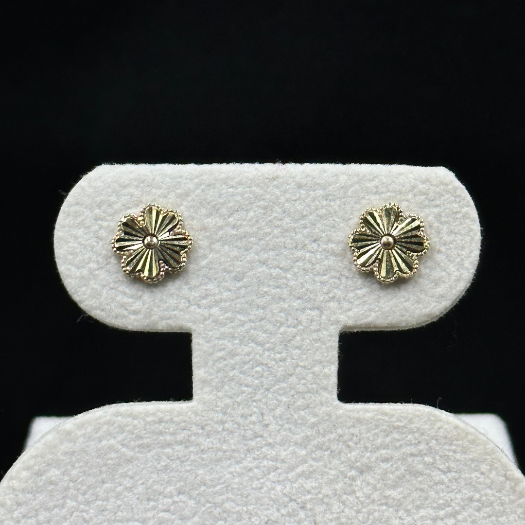 Clover Earrings 10k
