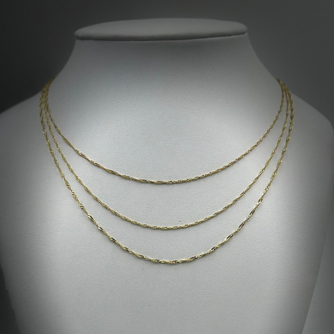 Rope chain 1.3mm 10K