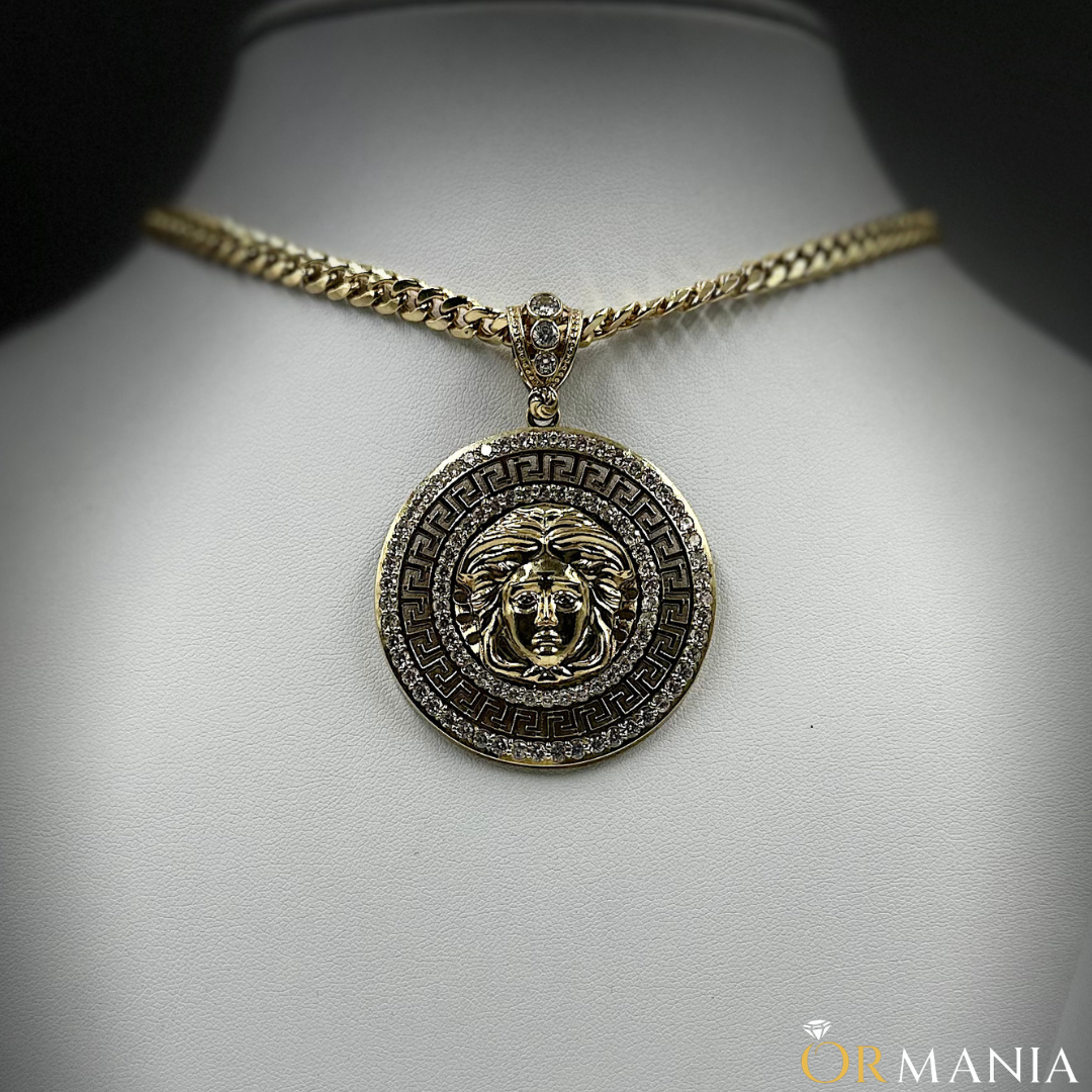 Medusa Pendant 10K Zircon