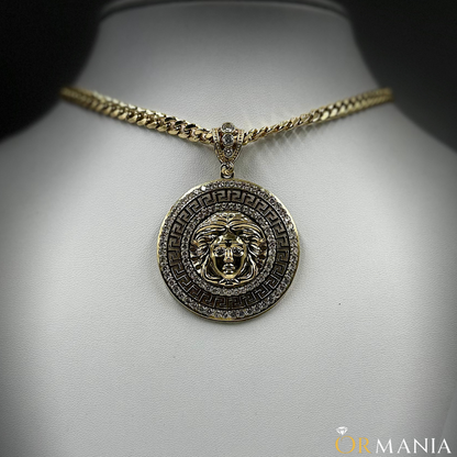 Medusa Pendant 10K Zircon