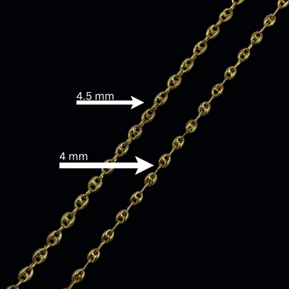 Gucci Link chains 4mm - 4.5mm 10K