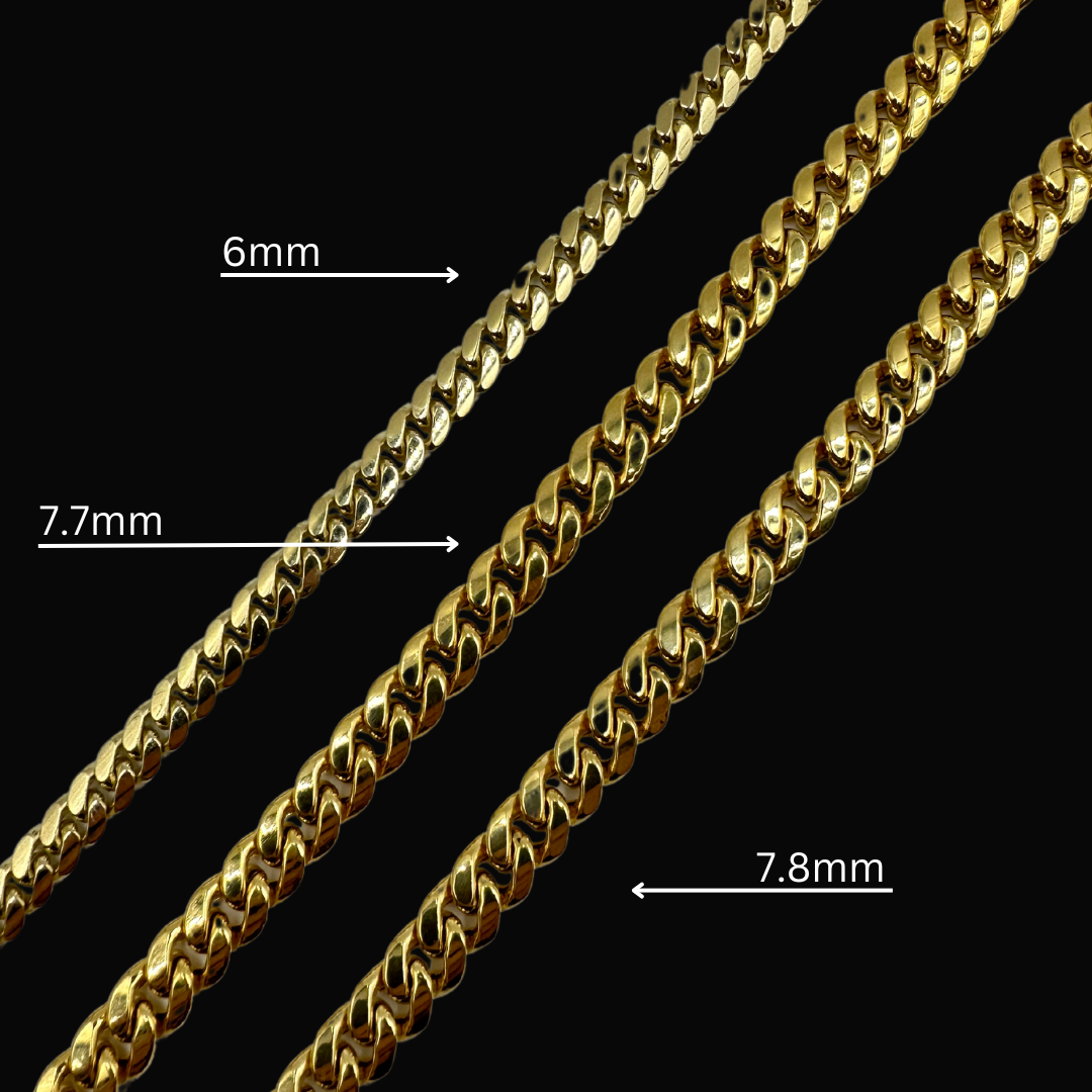 Cuban Link Bracelets 6 - 7.8mm 10K