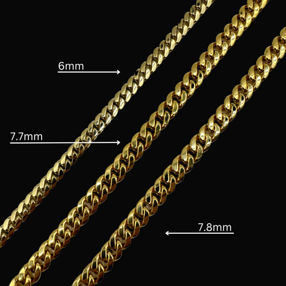 Cuban Link Bracelets 6 - 7.8mm 10K