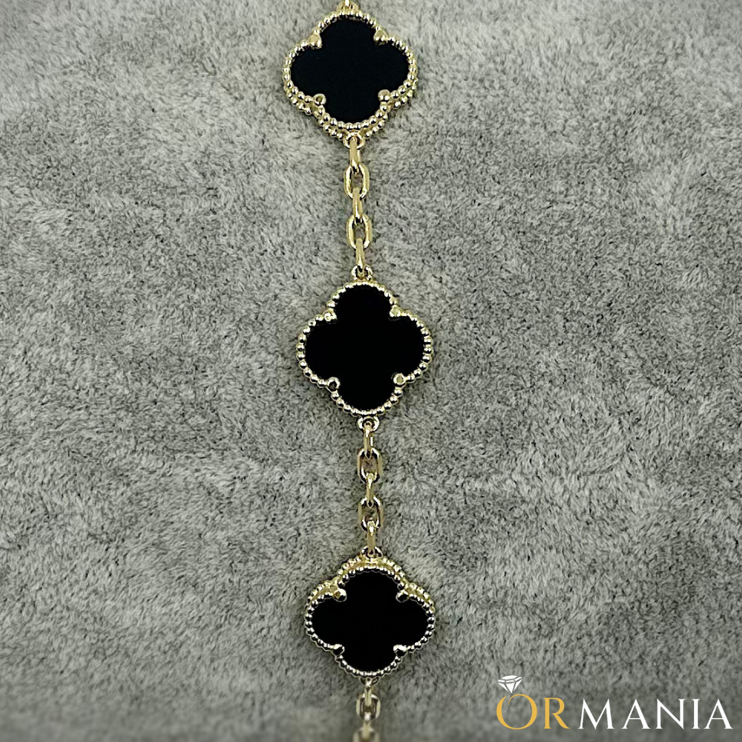 Clover Bracelet 7.5'' 14.5mm 10k