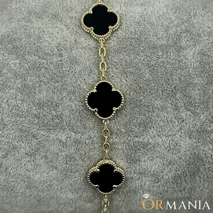 Clover Bracelet 7.5'' 14.5mm 10k