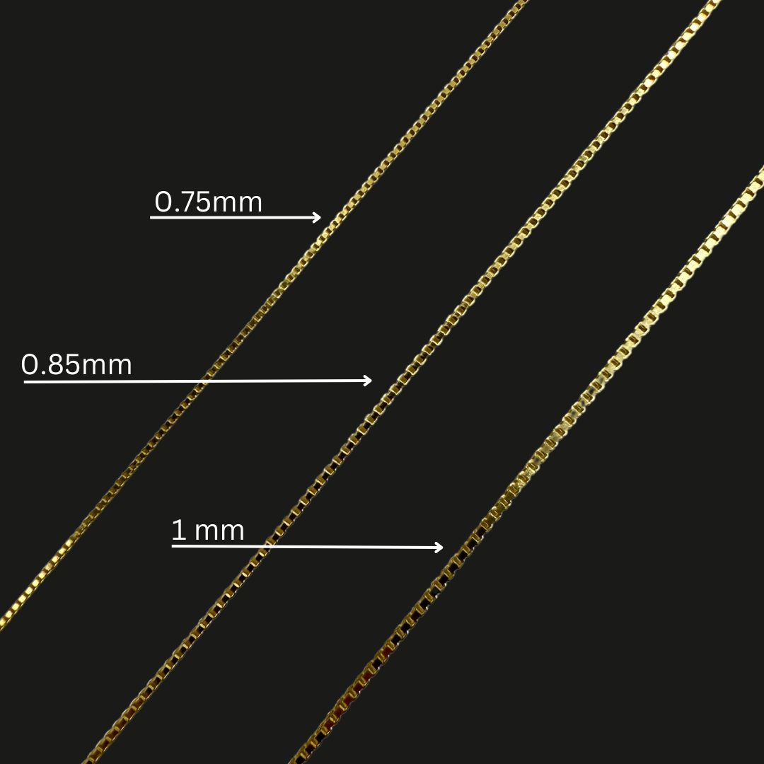 Box Chain 0.75 - 1mm 10K