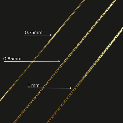 Box Chain 0.75 - 1mm 10K