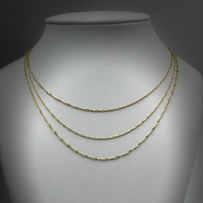 Rope chain 1.3mm 10K