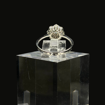 Flower Ring 14K With Natural Diamonds